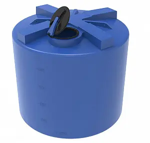 Пластиковая емкость ЭкоПром TH 5000 с откидной крышкой (Синий) 0